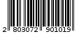Γραμμωτός κωδικός 2803072901019