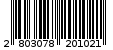 Γραμμωτός κωδικός 2803078201021