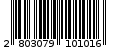 Γραμμωτός κωδικός 2803079101016
