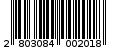 Γραμμωτός κωδικός 2803084002018