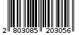 Γραμμωτός κωδικός 2803085203056