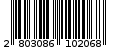 Γραμμωτός κωδικός 2803086102068