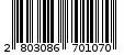 Γραμμωτός κωδικός 2803086701070