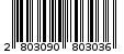 Γραμμωτός κωδικός 2803090803036