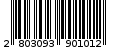 Γραμμωτός κωδικός 2803093901012