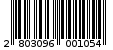 Γραμμωτός κωδικός 2803096001054
