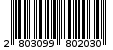 Γραμμωτός κωδικός 2803099802030