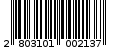Γραμμωτός κωδικός 2803101002137