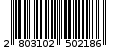 Γραμμωτός κωδικός 2803102502186