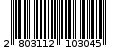 Γραμμωτός κωδικός 2803112103045