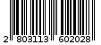 Γραμμωτός κωδικός 2803113602028