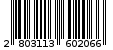 Γραμμωτός κωδικός 2803113602066