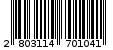 Γραμμωτός κωδικός 2803114701041