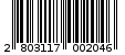 Γραμμωτός κωδικός 2803117002046