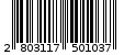 Γραμμωτός κωδικός 2803117501037