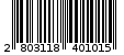 Γραμμωτός κωδικός 2803118401015