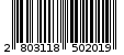 Γραμμωτός κωδικός 2803118502019