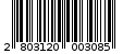 Γραμμωτός κωδικός 2803120003085