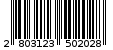 Γραμμωτός κωδικός 2803123502028