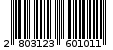 Γραμμωτός κωδικός 2803123601011