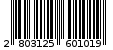 Γραμμωτός κωδικός 2803125601019