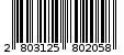 Γραμμωτός κωδικός 2803125802058