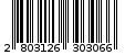 Γραμμωτός κωδικός 2803126303066