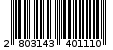 Γραμμωτός κωδικός 2803143401110