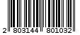 Γραμμωτός κωδικός 2803144801032