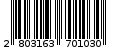 Γραμμωτός κωδικός 2803163701030