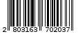 Γραμμωτός κωδικός 2803163702037
