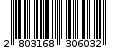 Γραμμωτός κωδικός 2803168306032