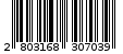 Γραμμωτός κωδικός 2803168307039