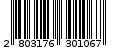 Γραμμωτός κωδικός 2803176301067