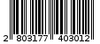 Γραμμωτός κωδικός 2803177403012