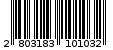 Γραμμωτός κωδικός 2803183101032