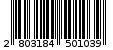 Γραμμωτός κωδικός 2803184501039