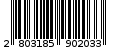 Γραμμωτός κωδικός 2803185902033
