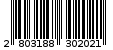Γραμμωτός κωδικός 2803188302021