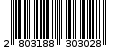 Γραμμωτός κωδικός 2803188303028