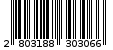 Γραμμωτός κωδικός 2803188303066