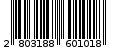 Γραμμωτός κωδικός 2803188601018