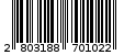 Γραμμωτός κωδικός 2803188701022