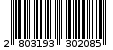Γραμμωτός κωδικός 2803193302085