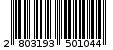 Γραμμωτός κωδικός 2803193501044
