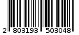 Γραμμωτός κωδικός 2803193503048
