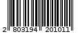 Γραμμωτός κωδικός 2803194201011