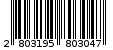 Γραμμωτός κωδικός 2803195803047