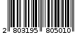 Γραμμωτός κωδικός 2803195805010