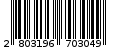 Γραμμωτός κωδικός 2803196703049